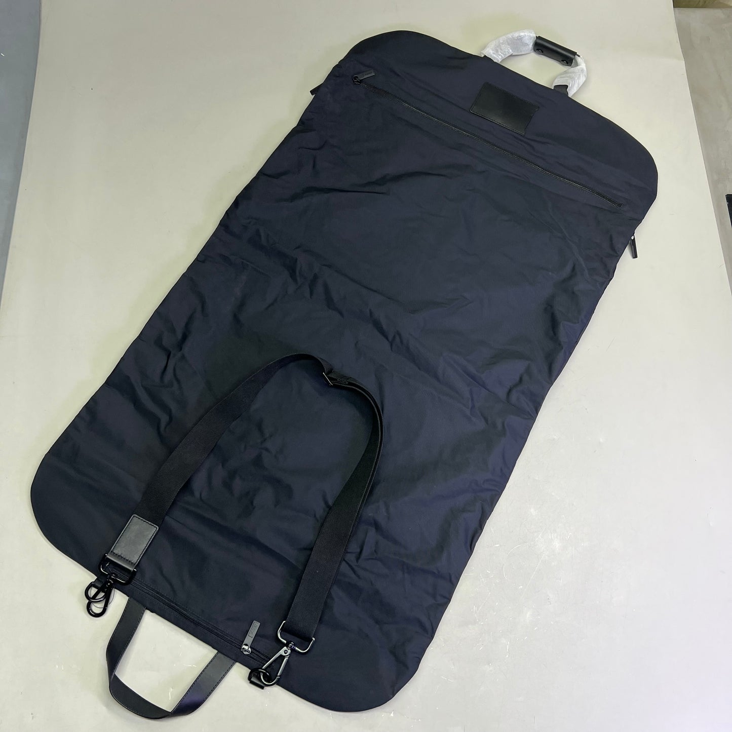 AWAY Garment Bag W/ Extra Carry Strap, Storage Pockets & Canvas Bag Black