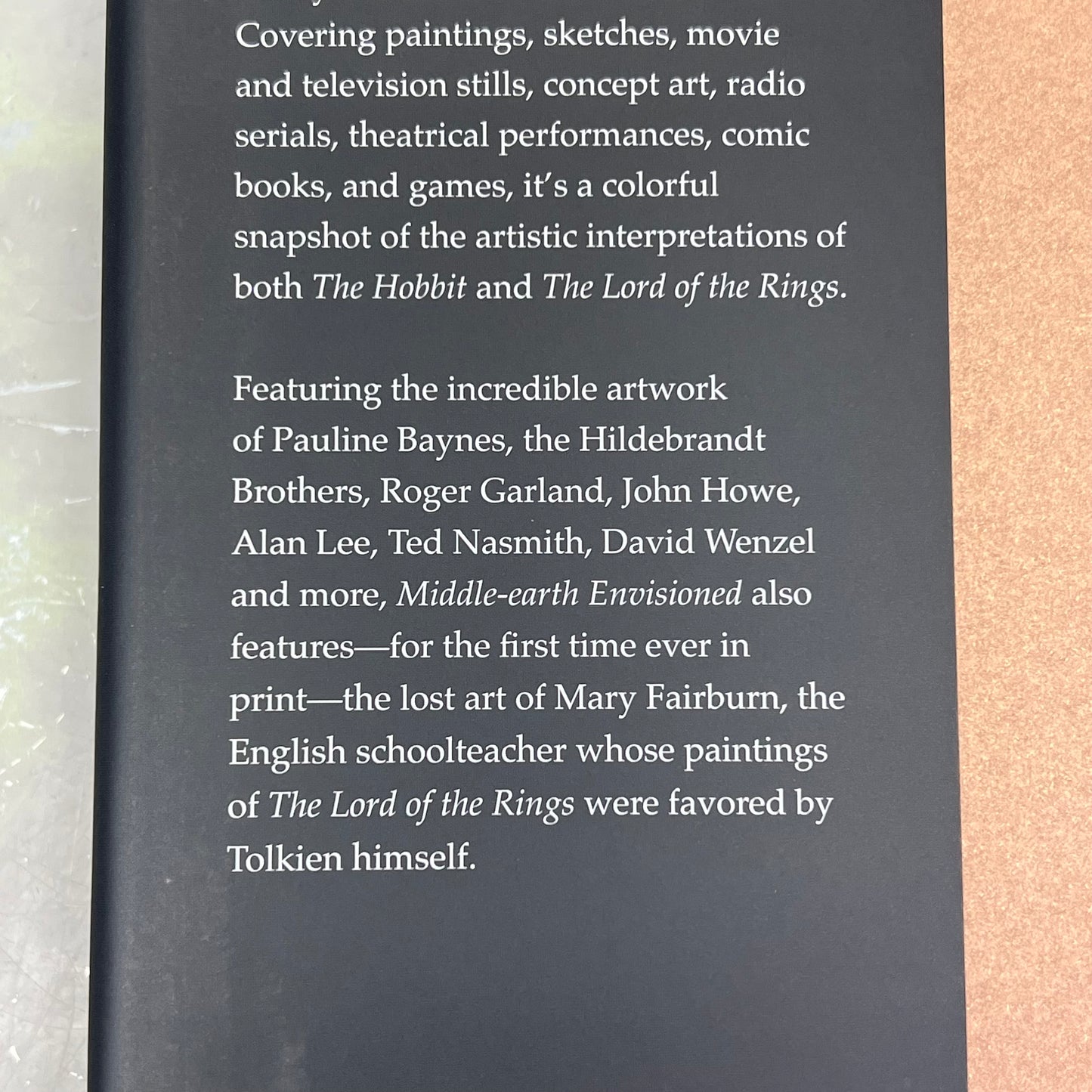 MIDDLE EARTH ENVISIONED The Hobbit & The Lord Of The Rings Hardback Book