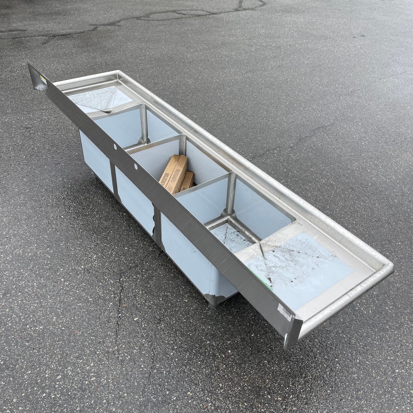 Z@ STEELTON Commercial 3 Compartment Sink 19” 18-gauge Stainless Steel 522CS31818LR