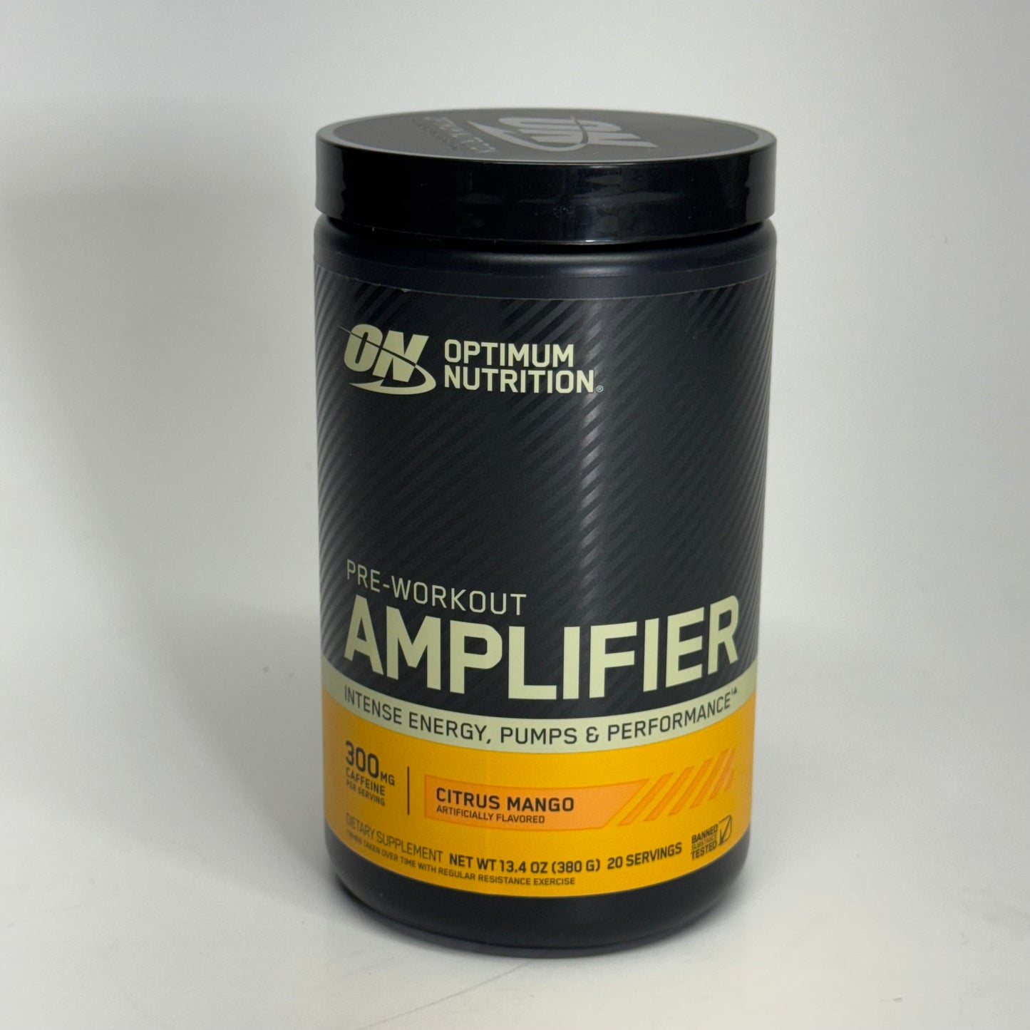 OPTIMUM NUTRITION Pre-Workout Amplifier, Citrus Mango 13.4oz 20 Servings BB 11/26