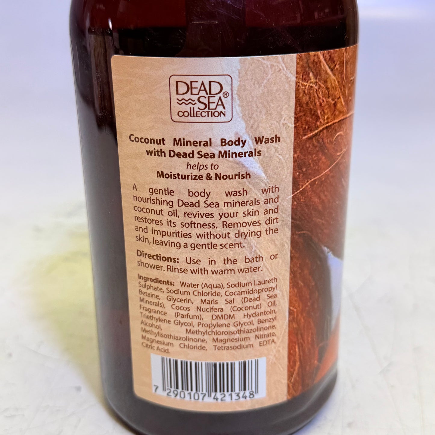 DEAD SEA COLLECTION (2 PACK) Coconut Mineral Body Wash  Moisturizes 33.8 Fl Oz