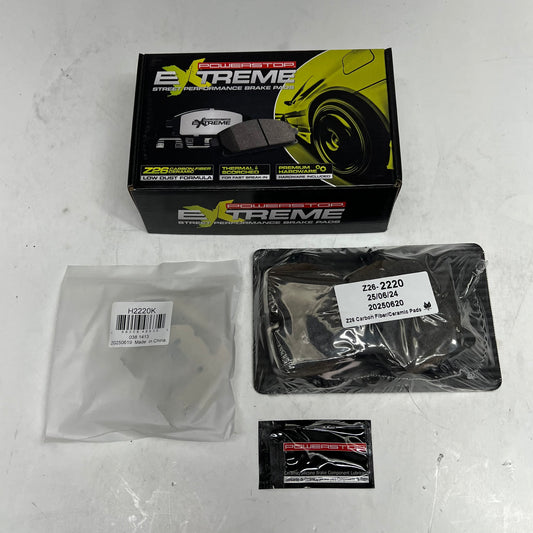 POWER STOP Street Performance Carbon Fiber Ceramic Brake Pads Kit Z26-2220