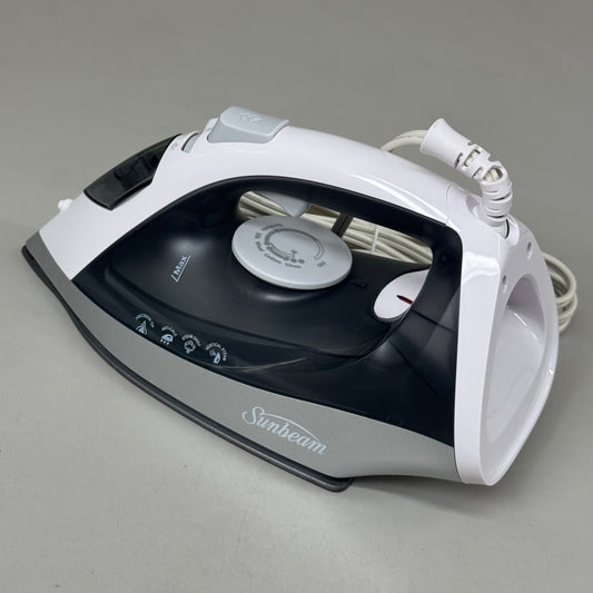 SUNBEAM Classic Steam Iron 1200W Non-Stick Soleplate Auto Shut off Grey 12904