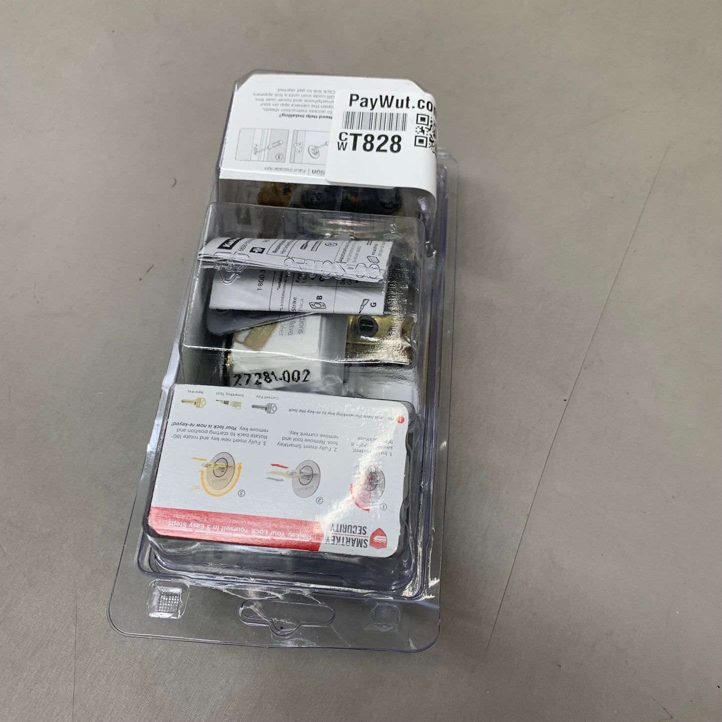 KWIKSET Metal Single Cylinder Deadbolt 3.5"x4.5"x9" Satin Chrome 96600-748