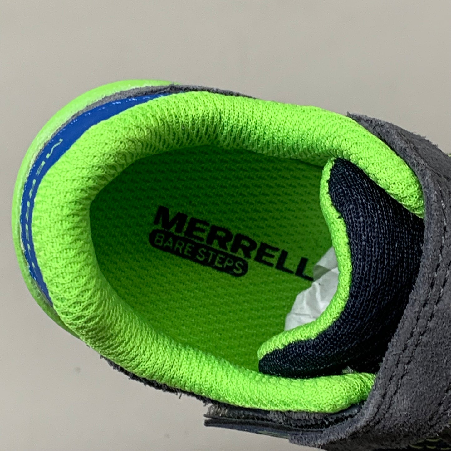 MERRELL Bare Steps Wide Width Shoe Toddler Sz 06 1/2 W Green/Navy Blue ML267360 AS-IS