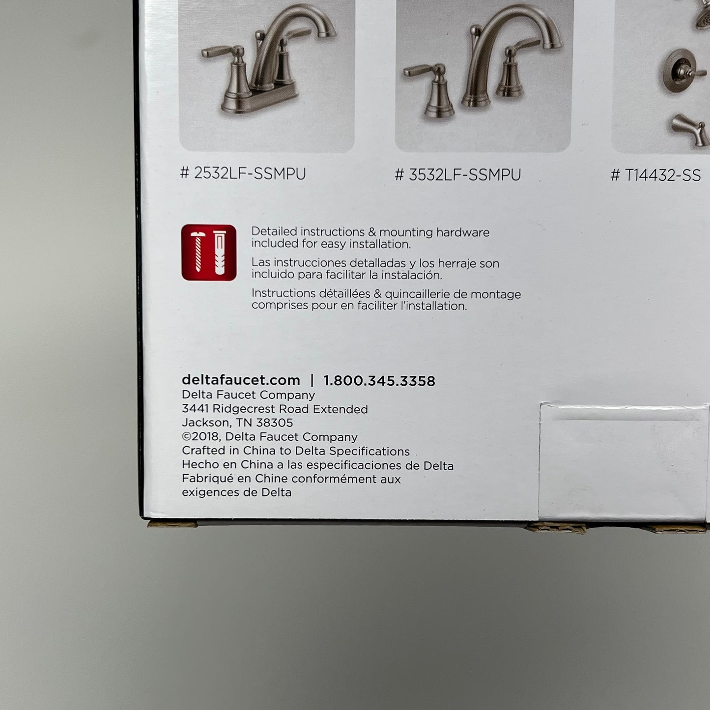 DELTA  Woodhurst Towel Ring Extends 2-7//8" From Wall Stainless Finish 73246-SS