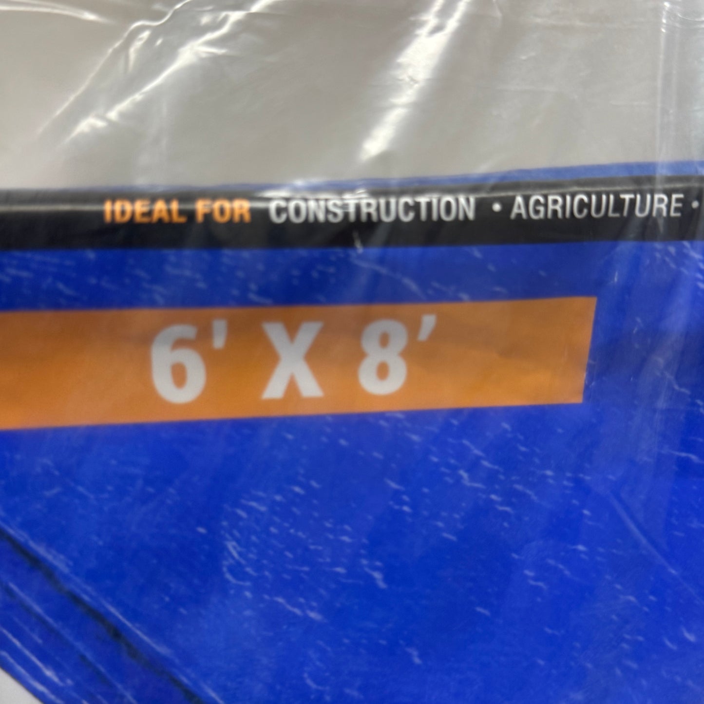 ZA@ X POSE (2 PACK) Multipurpose Better Blue Tarp 5 Mil Thick 6'x8' Blue BT-68