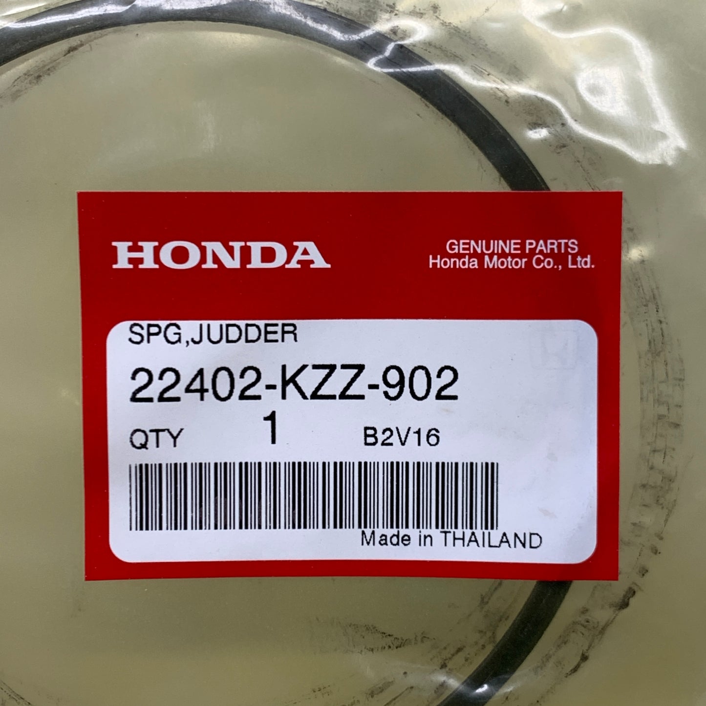 HONDA Judder Spring B2V16 22402-KZZ-902 OEM