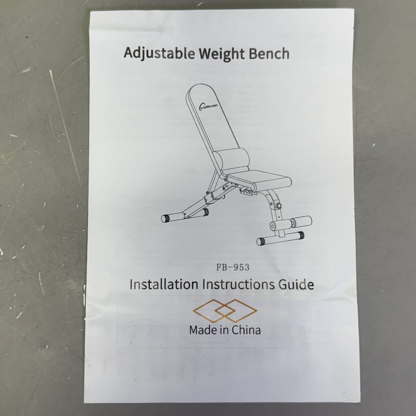 Collapsible Exercise Folding Adjustable Weight Bench  Black/Red Size 46.5"x13.8"18.8"