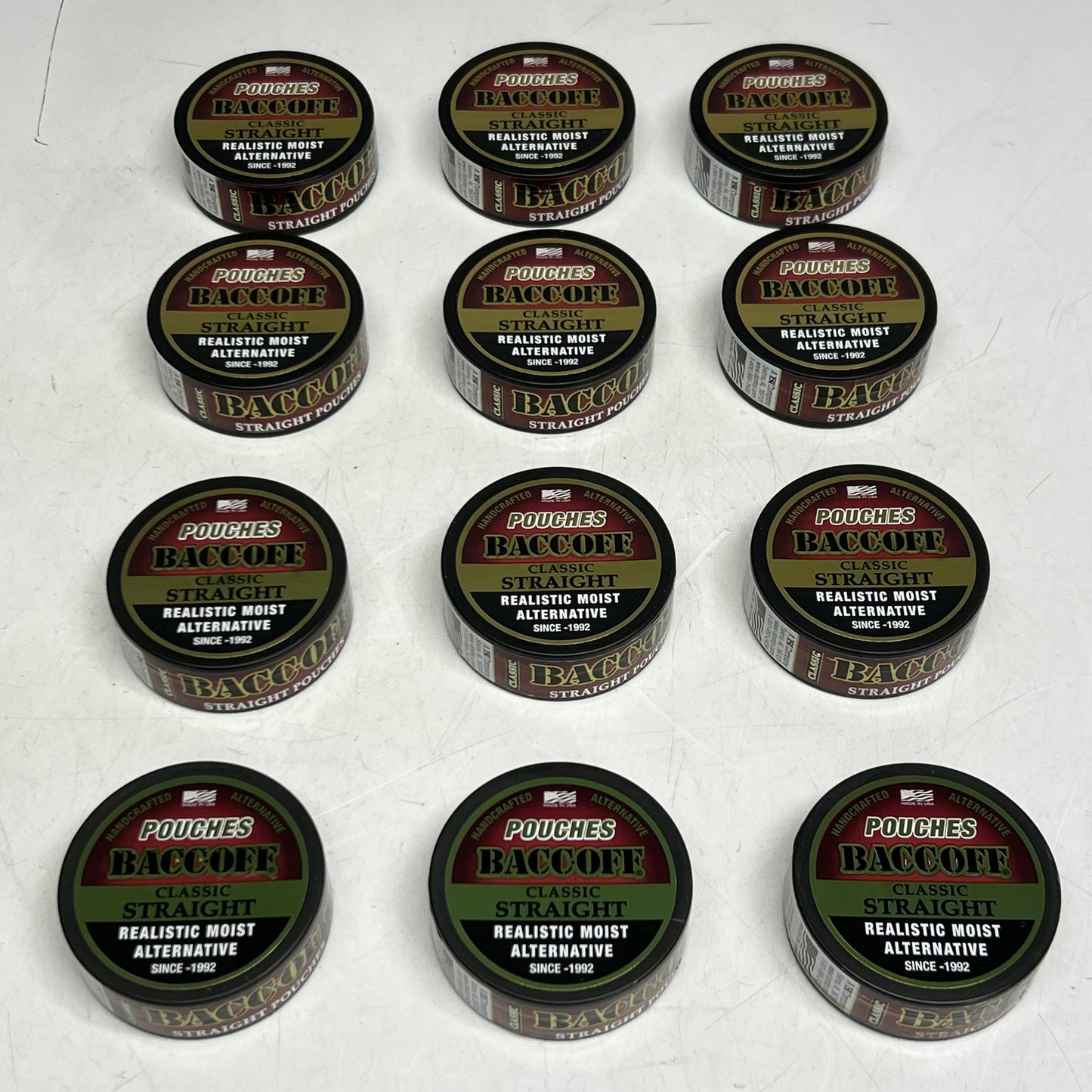 ZA@ BACCOFF (12 PACK) Classic Straight Original Chew Flavor Pouches 1.1 oz BB 10/26