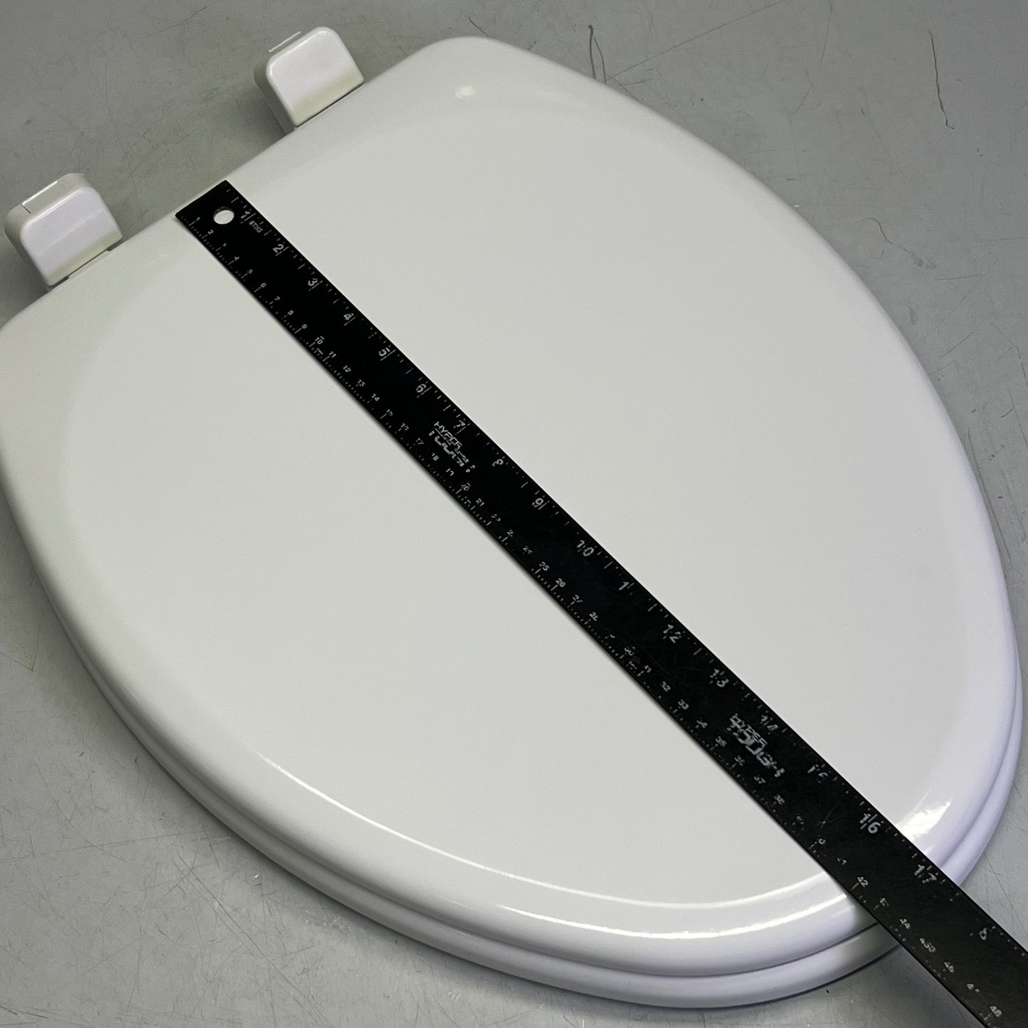 BEMIS Elongated Toilet Seat Sz 17"L x 13.5"W, 1843SLOW 000
