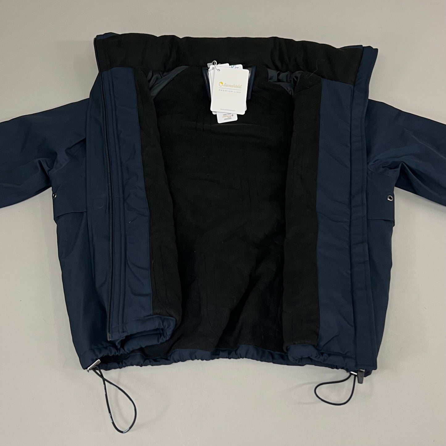 SAMSHIELD Lina Equestrian Winter Coat Waterproof Rain Jacket Women's Sz S Navy Blue