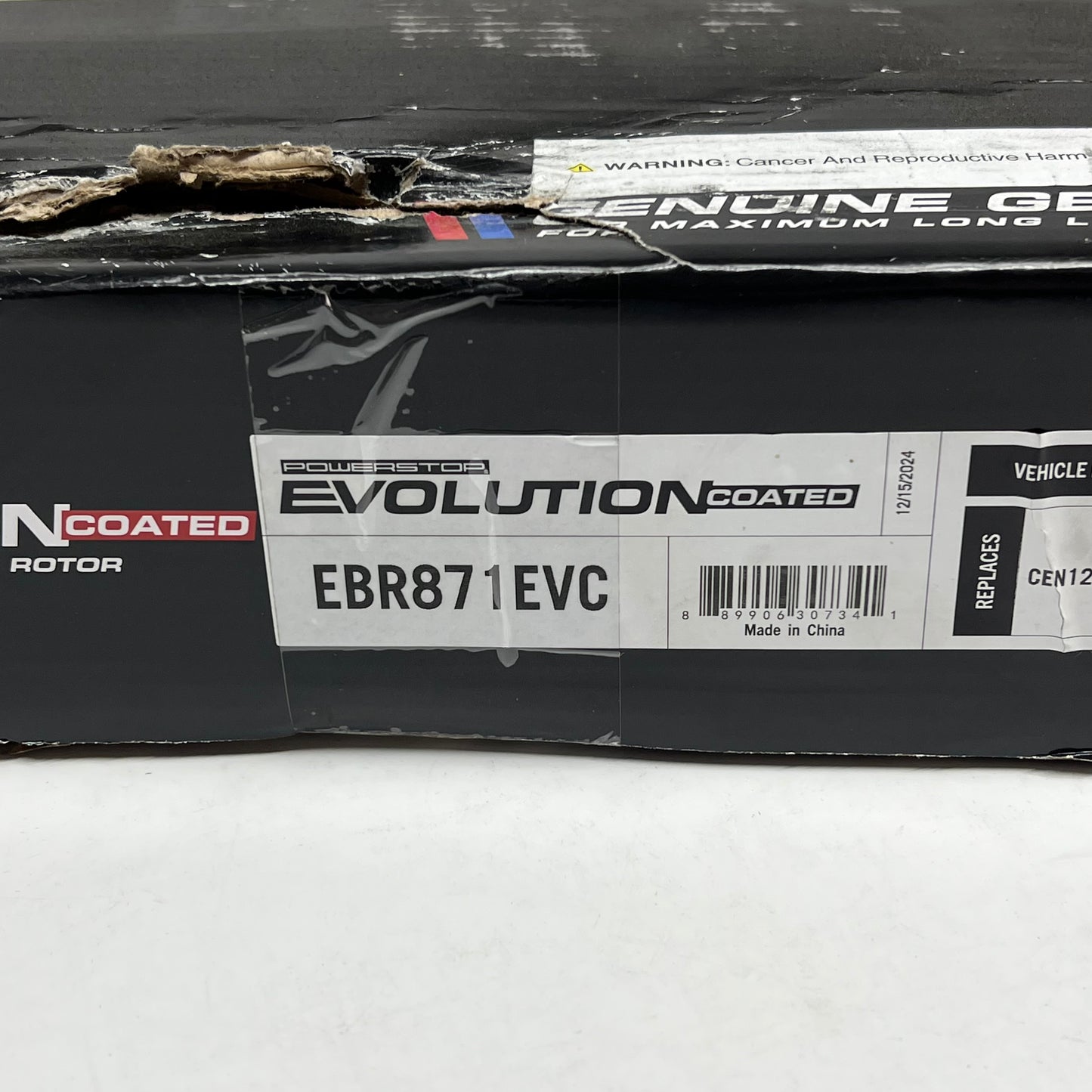 POWER STOP Evolution Coated Premium Brake Rotor 300 mm Silver EBR871EVC