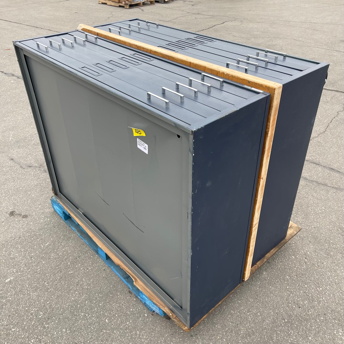 ZA@ Pallet of MAYLINE C-file Flat Cabinet Dark Blue (AS-IS)