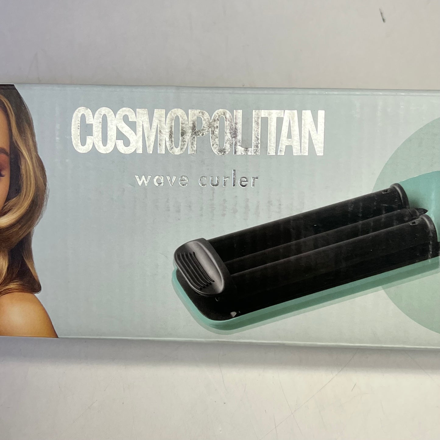 COSMOPOLITAN Ceramic 3-Barel Wave Curler up to 370°F Teal/Black 2021-7282