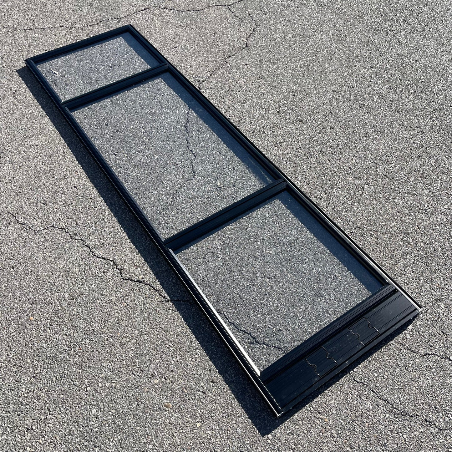 Z@ (11 Pack!) MODERN OFFICE Main Partitions W/ Raceway 7’x2’ Black & Clear