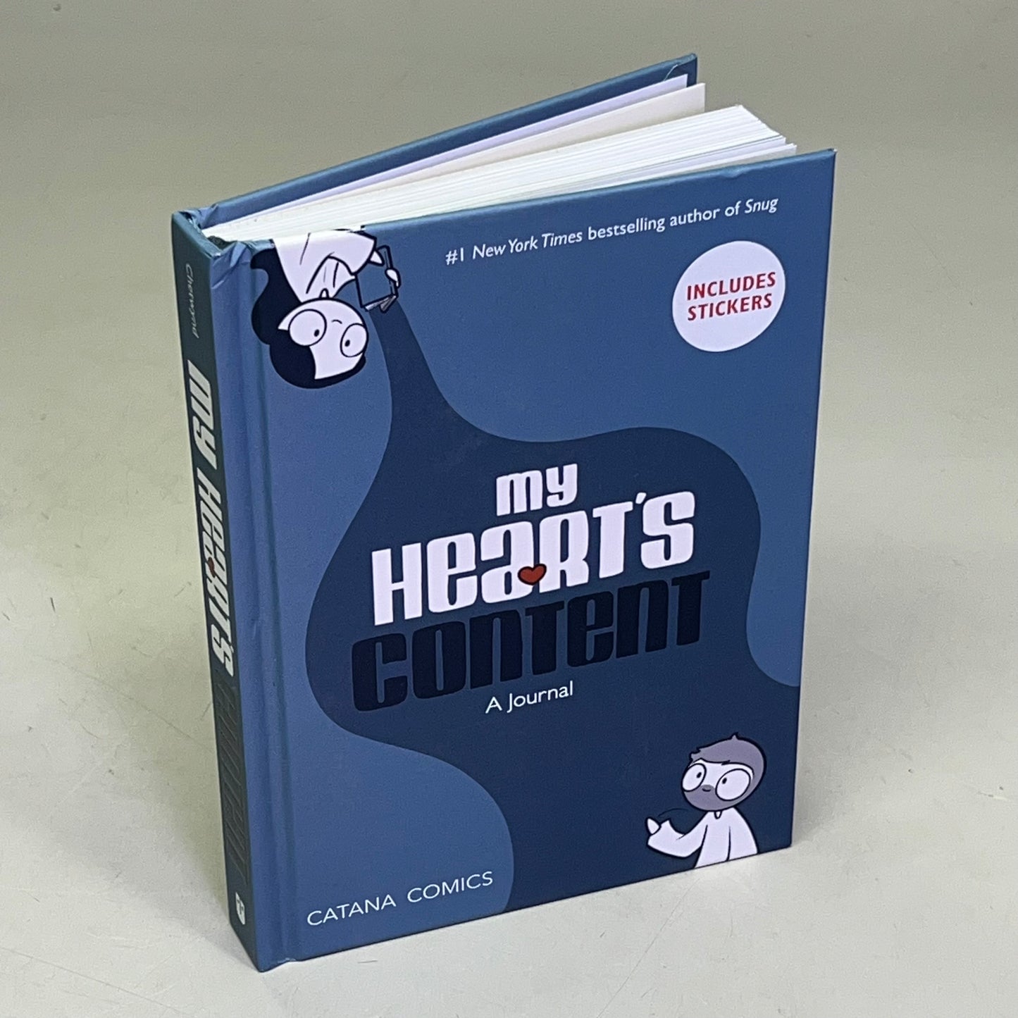 MY HEARTS CONTENT Hardcover Comic, Journal & Sticker Book By Catana Chetwynd