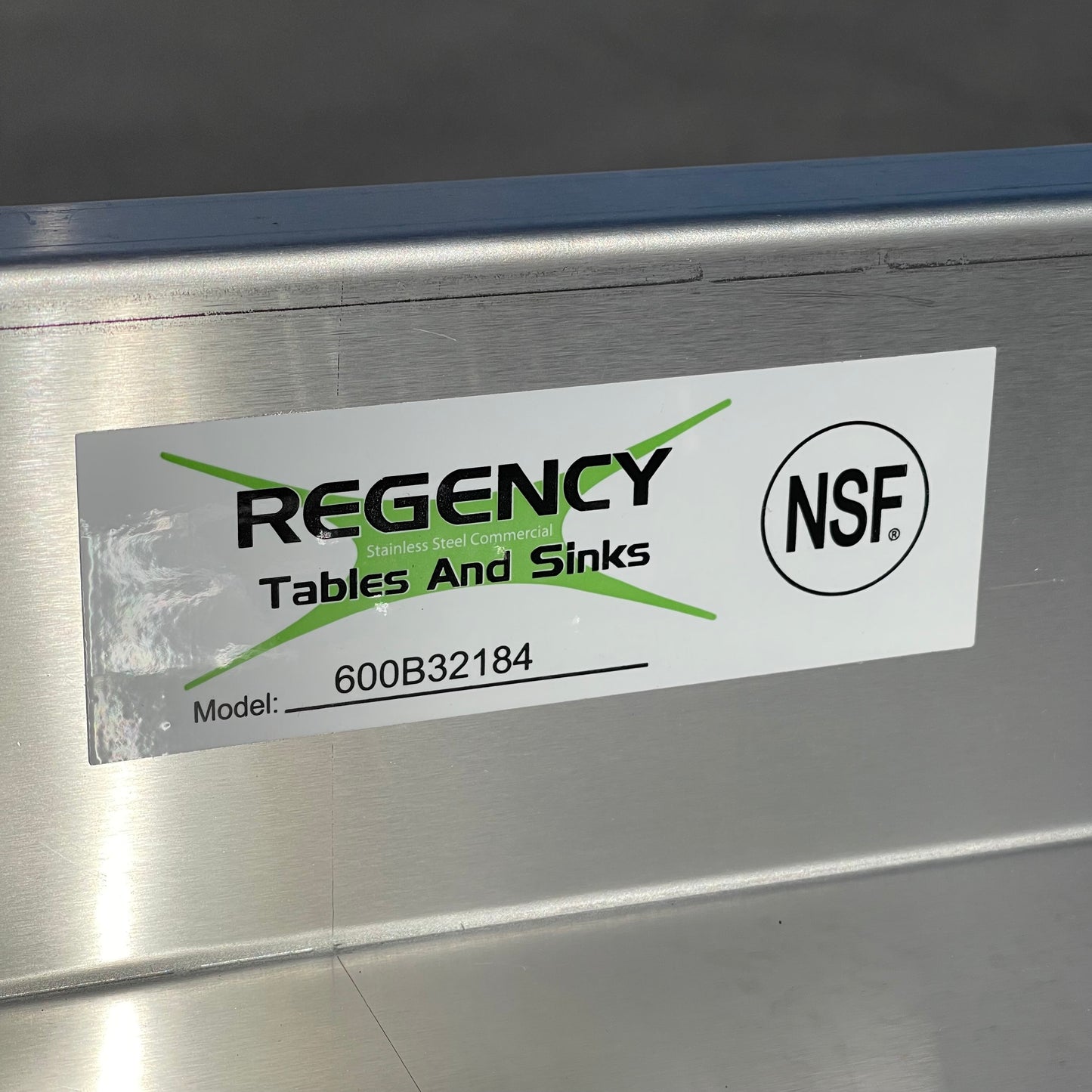 ZA@ Pallet of REGENCY Three-bowl Underbar Sink Stainless Steel 600B32184 (AS-IS)