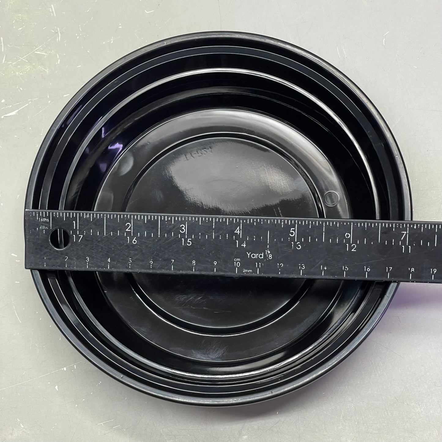 FINELINE (150 PACK) Round Container, Reform Collection 24 Oz Black & Clear 17CPRB24