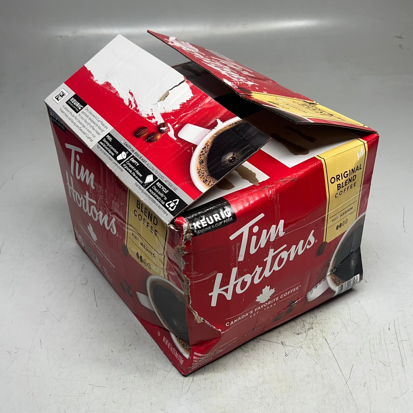 ZA@ TIM HORTONS (110 UNITS) Original Blend Coffee Cup-Pods BB 10/26 (As-Is)