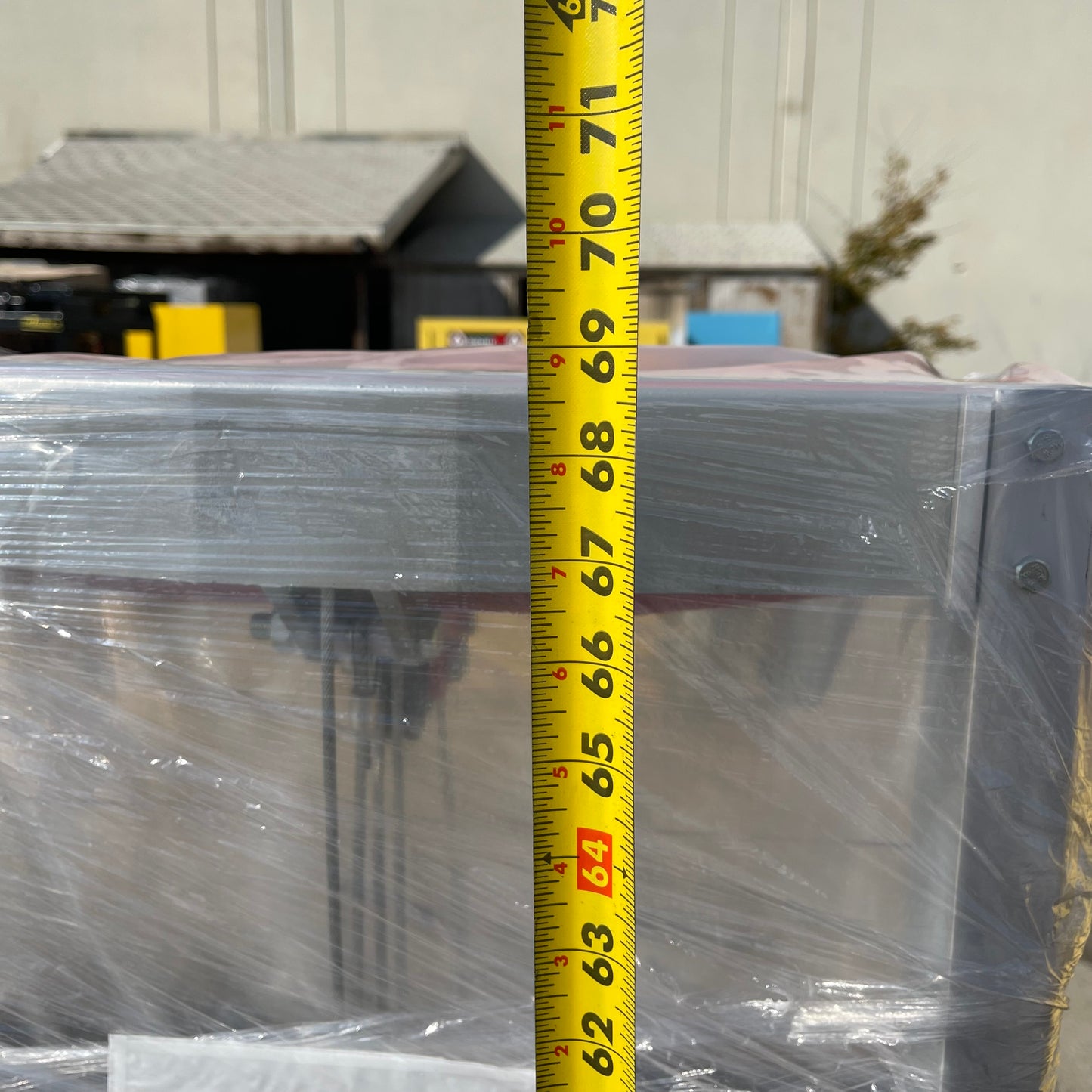 WESCO Hand Winch Lifter, Counter Balance Straddle 68"x47"x29", 500 lbs cap Red 273517 (B)