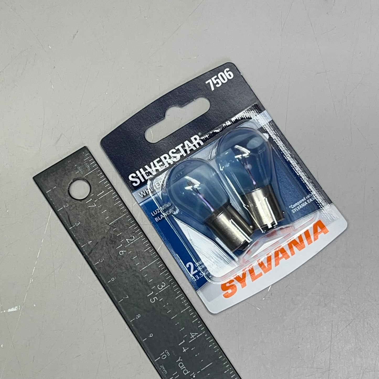 SYLVANIA (2 PACK) Silverstar Mini Bulb Whiter Light 2 Bulbs 7506ST.BP2