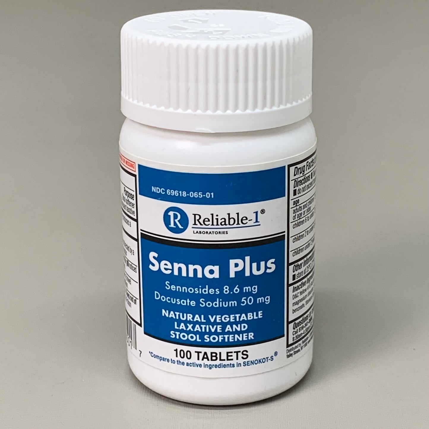 RELIABLE 1 (3 PACK!) Senna Plus 100 tablets 223048 BB-06/2025