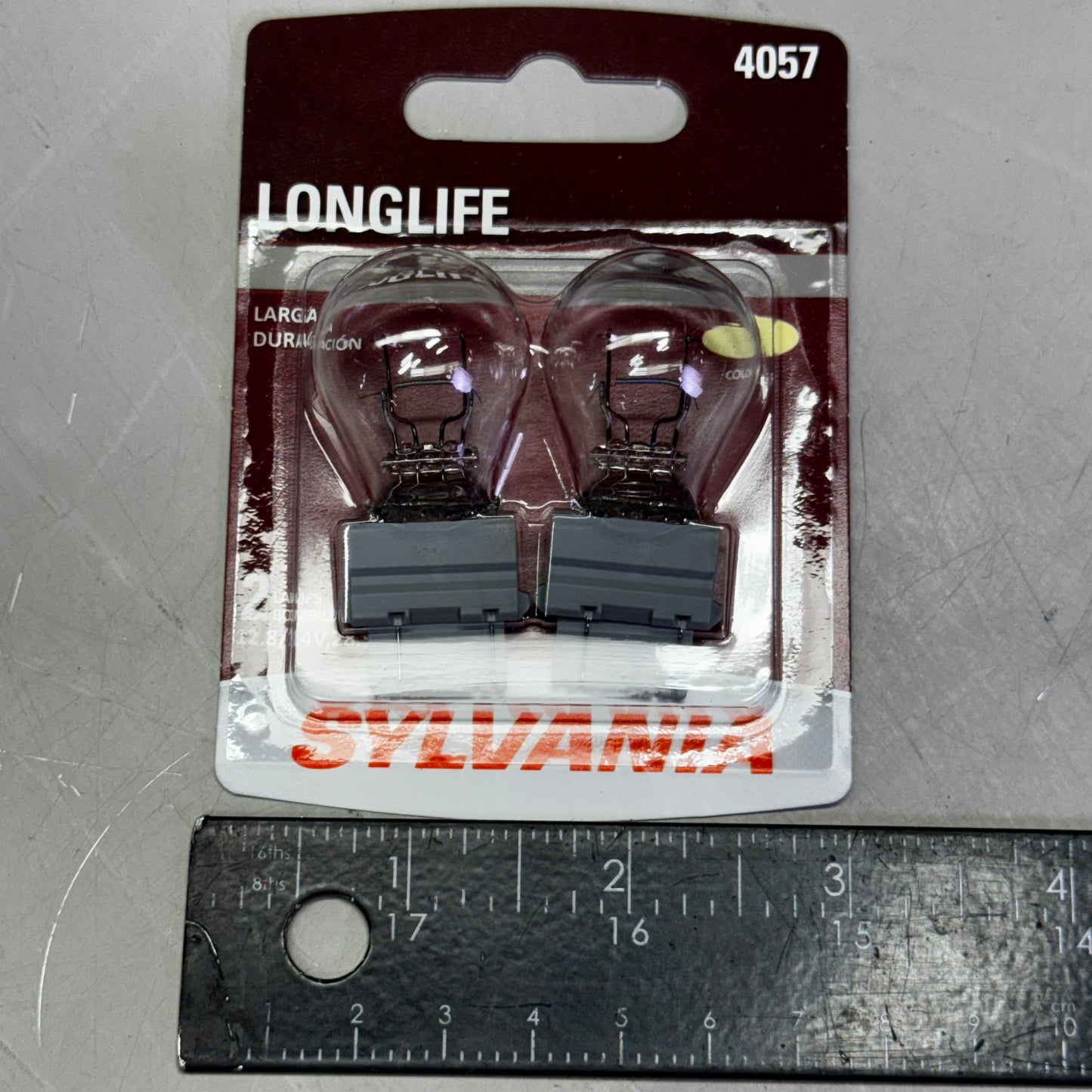 SYLVANIA (6 Bulb) Long Life Incandescent Mini Bulb 4057,Clear 4057LL.BP2