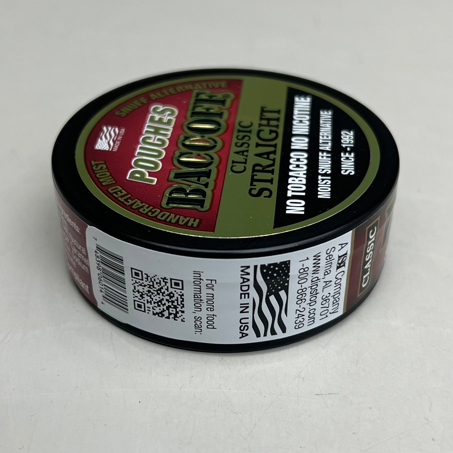 ZA@ BACCOFF (12 PACK) Classic Straight Original Chew Flavor Pouches 1.1 oz BB 10/26