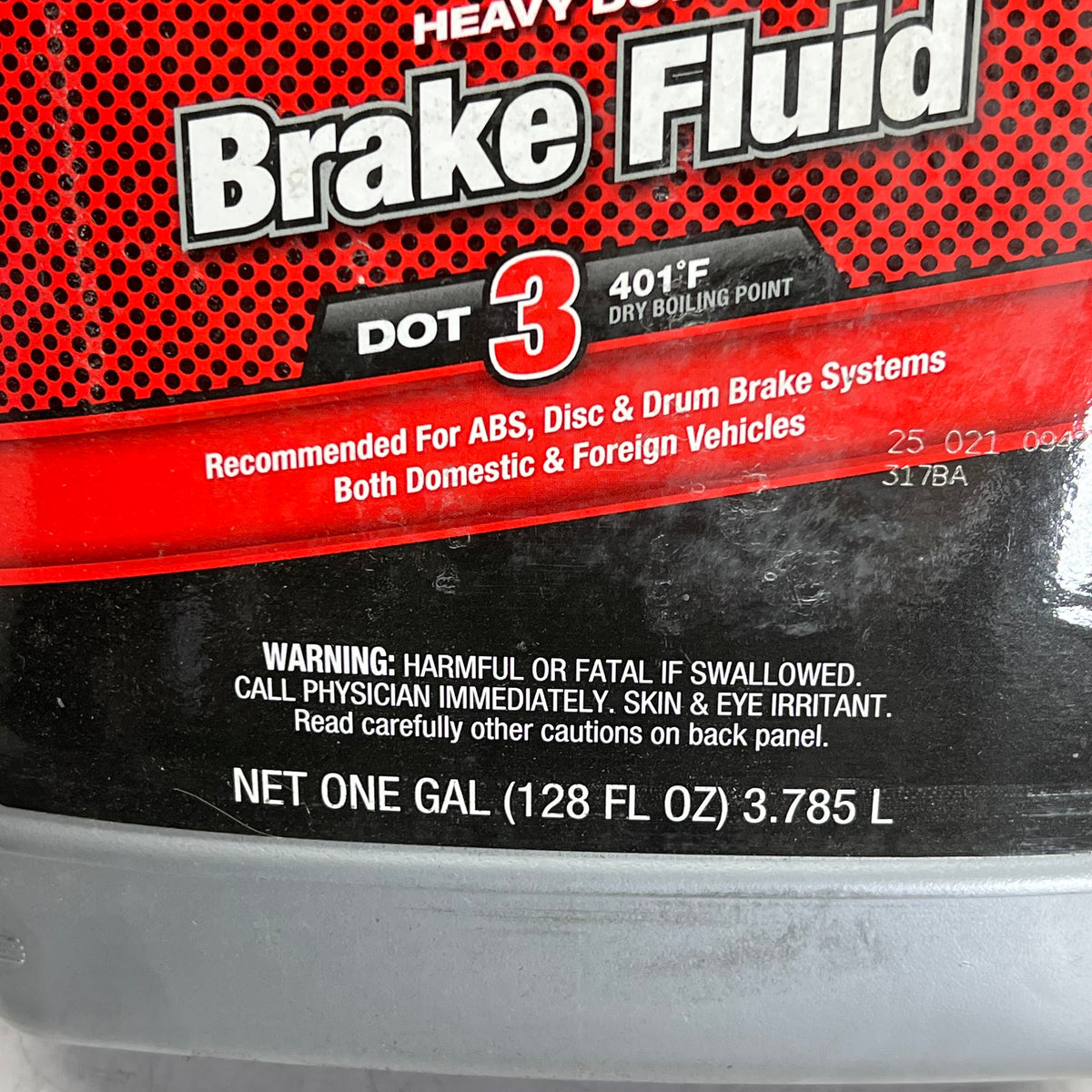 ZA@ MOTOR MEDIC Dot 3 Brake Fluid For Semi Trucks 1 Gallon M4434 (As-Is)