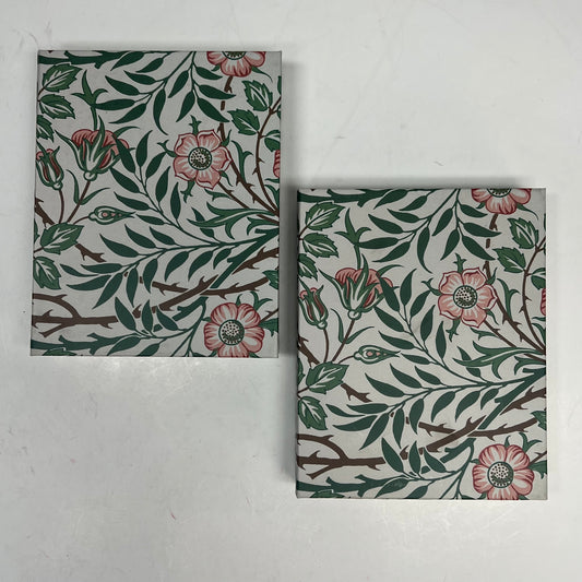 POMEGRANATE (2 PACK, 16 EACH) William Morris Notecards W/ Envelopes 4x5" KB008