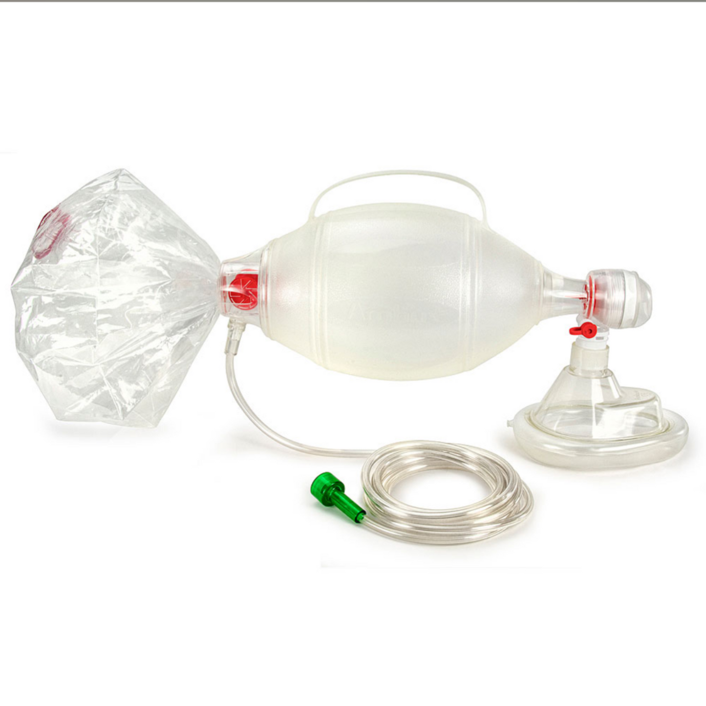 AMBU Spur II (6 PACK) Pediatric Resuscitator Disposable Pediatric 450 mL Bag Oral Mask