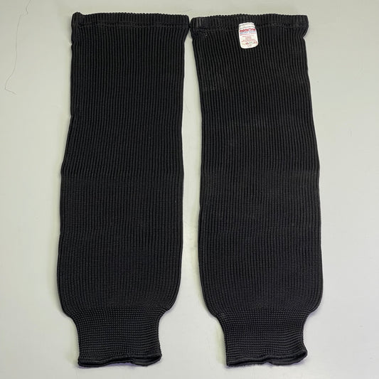 MODELLINE Solid/Practice Knit Hockey Socks Large Black SOL2