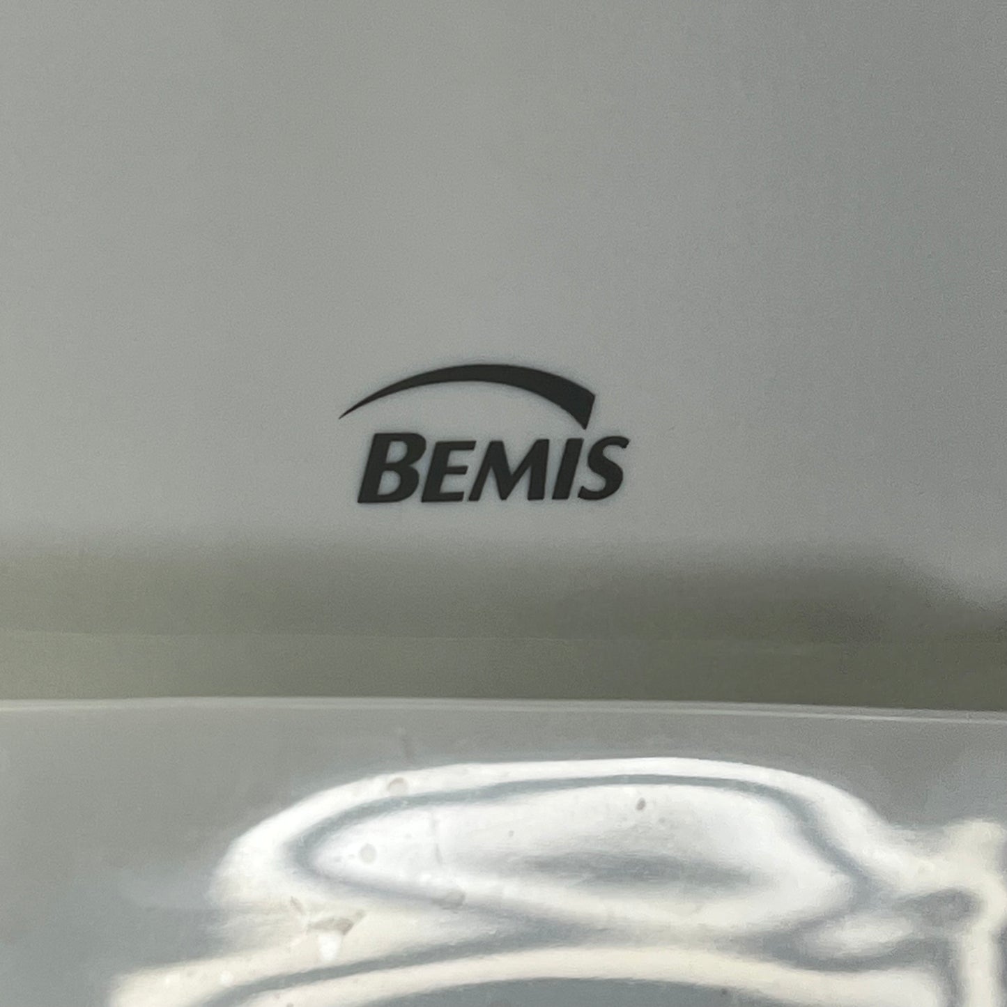 BEMIS Heavy Duty Toilet Seat Elongated  5.5" Bolt Spread 18.5" L White 2P891