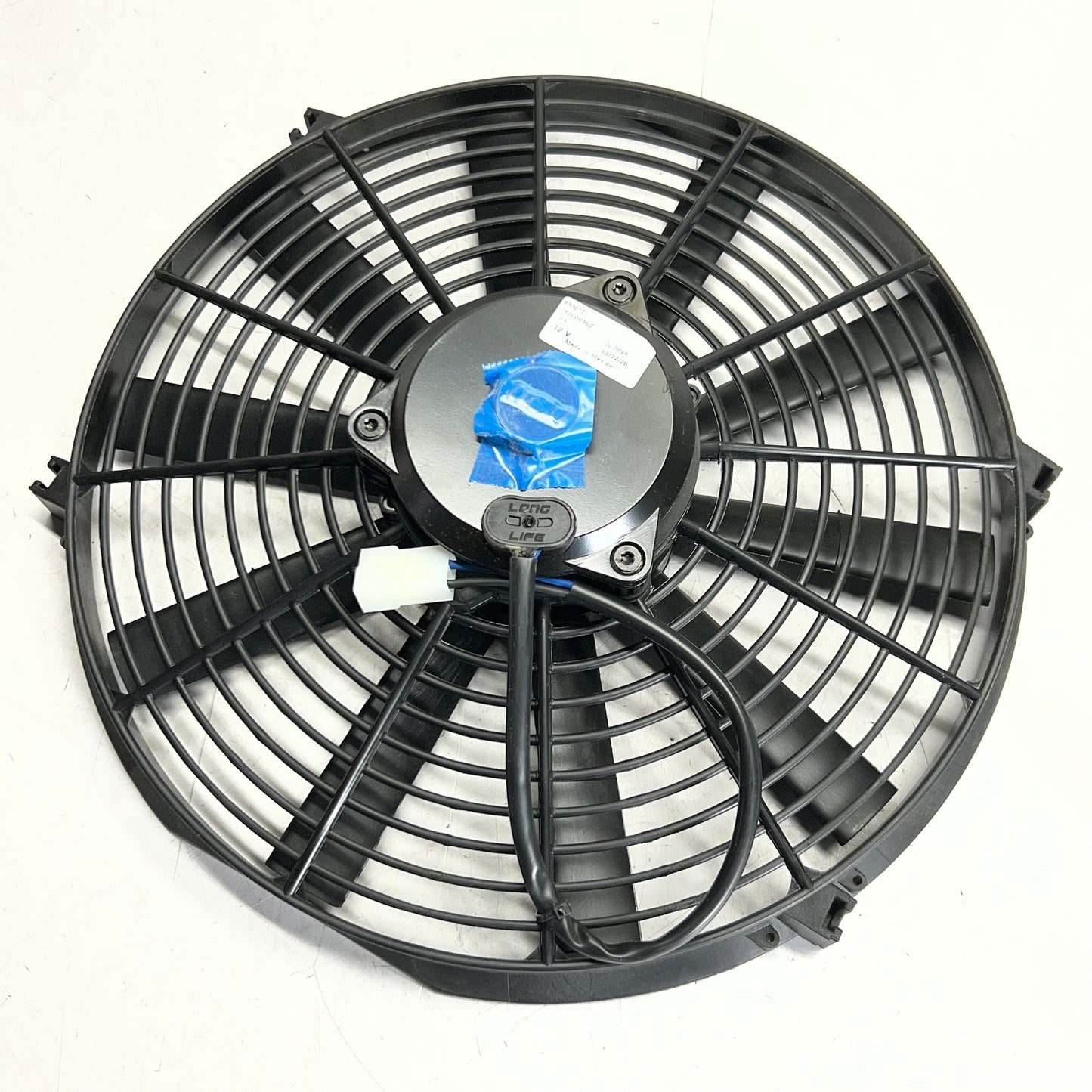 Radiator Cooling Fan Slim Electric Push Pull 12V Sz 14", Black 830077