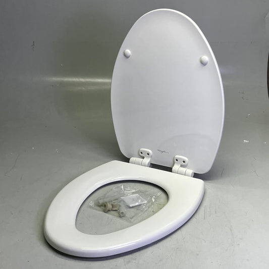 BEMIS Elongated Toilet Seat Sz 17"L x 13.5"W, 1843SLOW 000