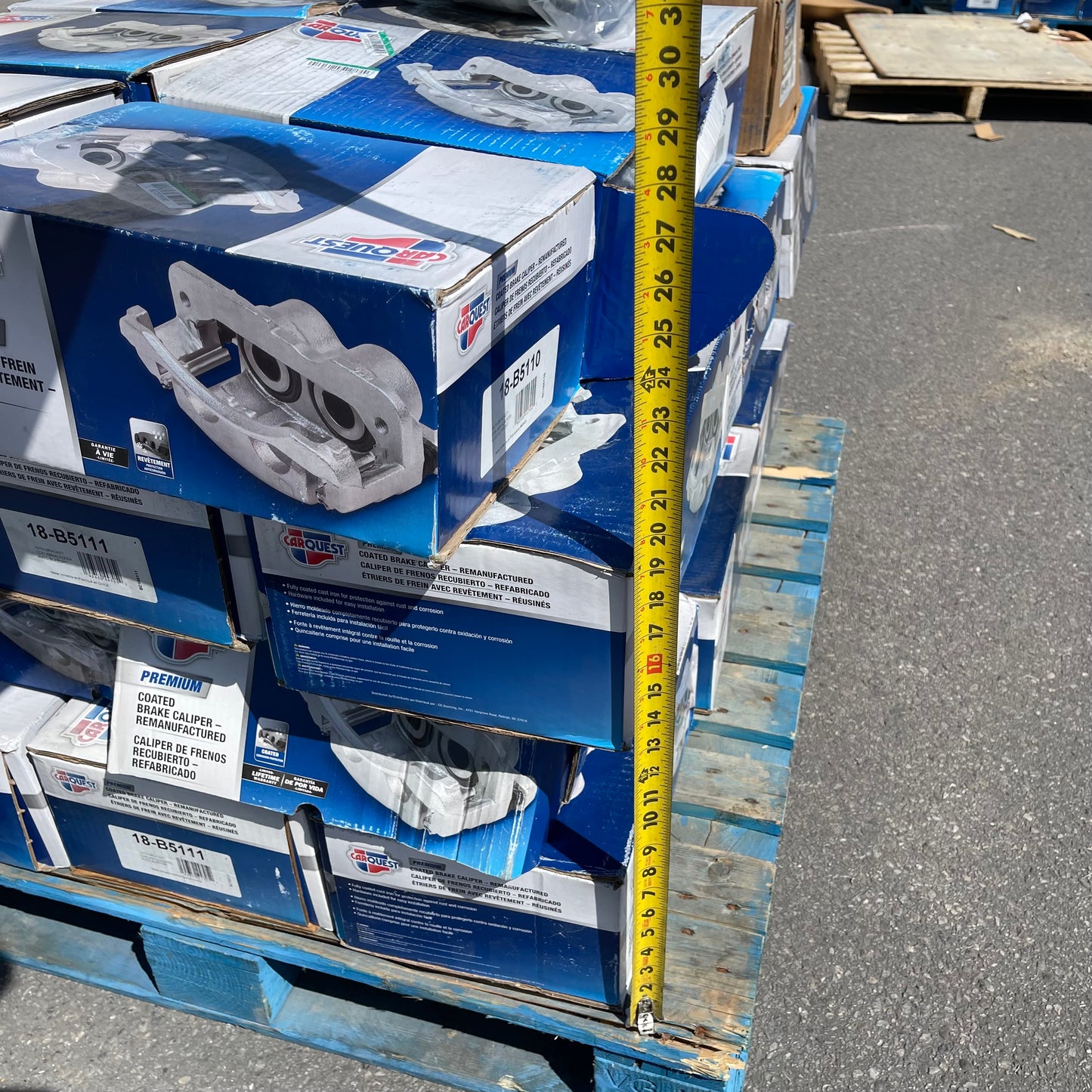 ZA@ Pallet of CAR QUEST (~34 Units) Premium Coated Brake Calipers (see images)