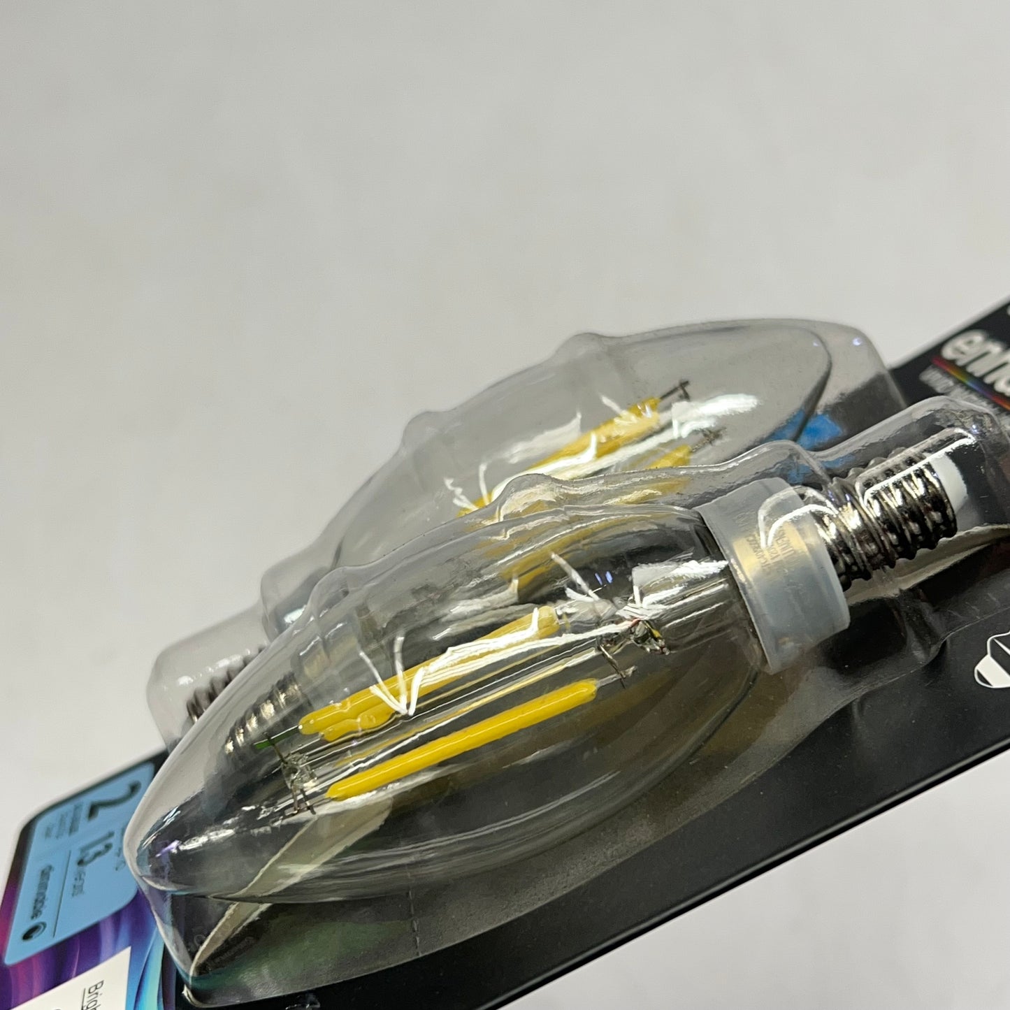 FEIT ELECTRIC (2 PACK) Filament Led Bulb E12 Daylight 5000K BPCTC40/950CA/FIL/2