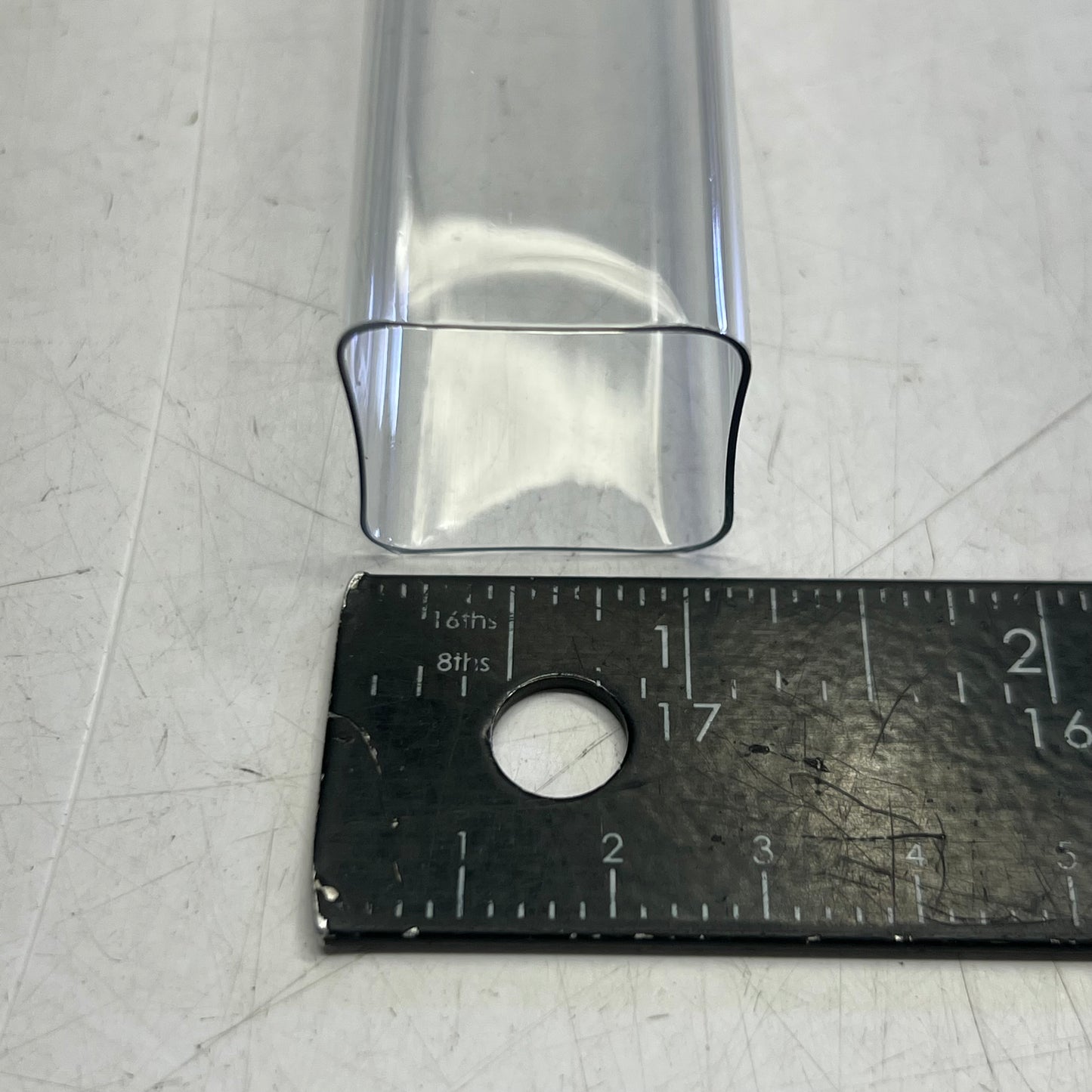 VISIPAK (49 Pack) Permaseal 1.375” x 31" Clear Rect Tube FDA 318566