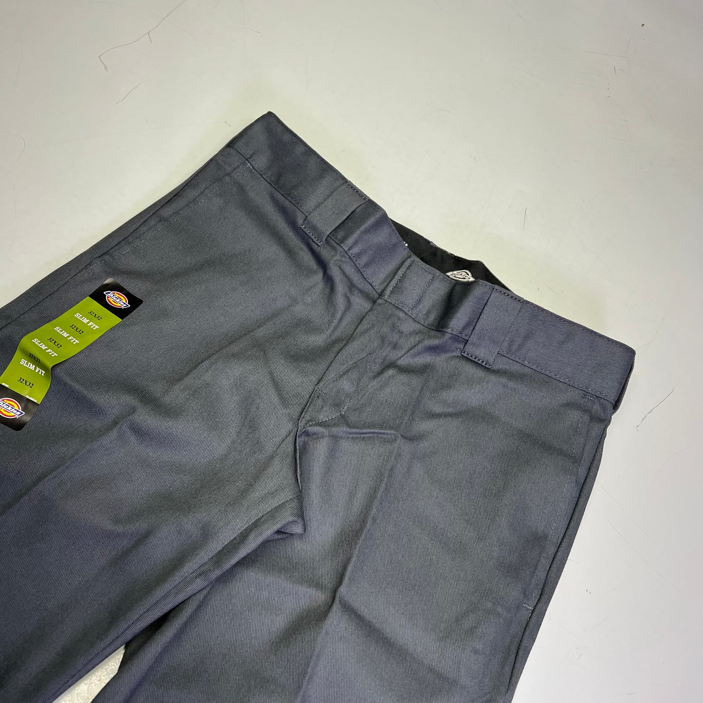 DICKIES Durable Flex Fabric Slim Fit Work Pants Men's Sz 32x32 Charcoal 873FCH