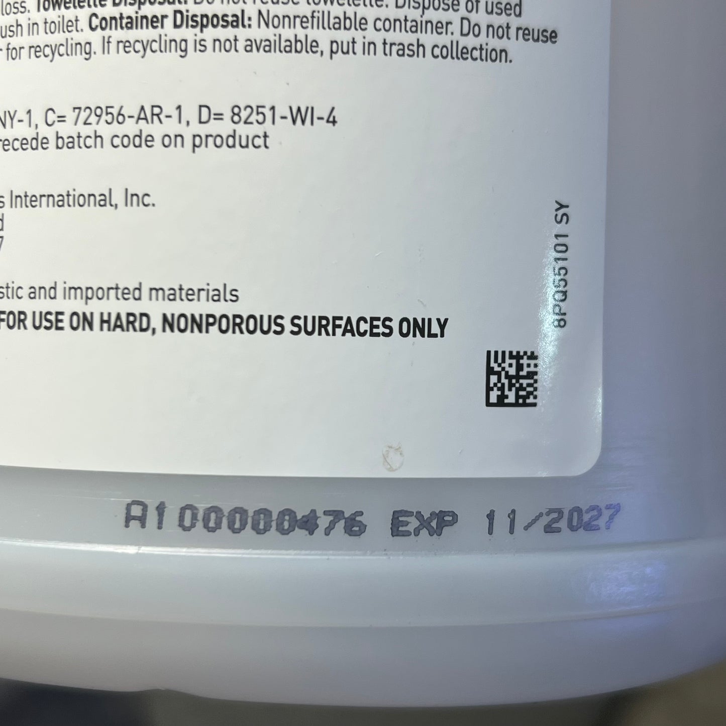 PDI (12 PACK, 160 WPES EACH) Super Sani-cloth Germicidal Wipes Sz Large BB 11/27 (A lid is Missing)