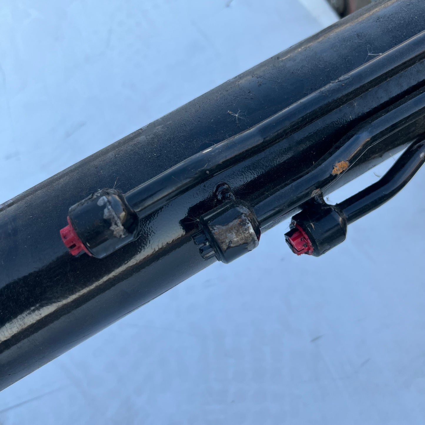 TIPTON Tilting Platform Hydraulic Cylinder Sz 131" L X 3" D Black Cosmetic Damage