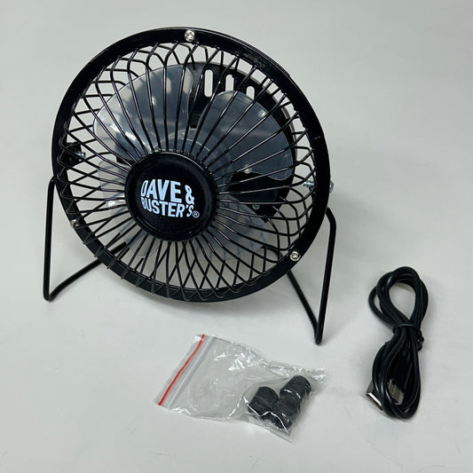 ZA@ DAVE & BUSTER'S USB Mini Desk Fan 19643 (New) B