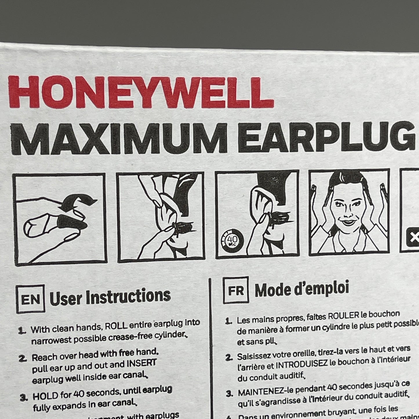 HONEYWELL Maximum Earplugs 100 CORDED PAIRS! Howard Leight 33 Dcb Orange MAX-30 (New)