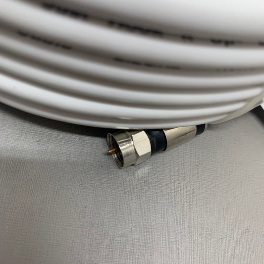 MONSTER RG6 Quad Coax Satellite Tv Cable 50ft White 140035-00