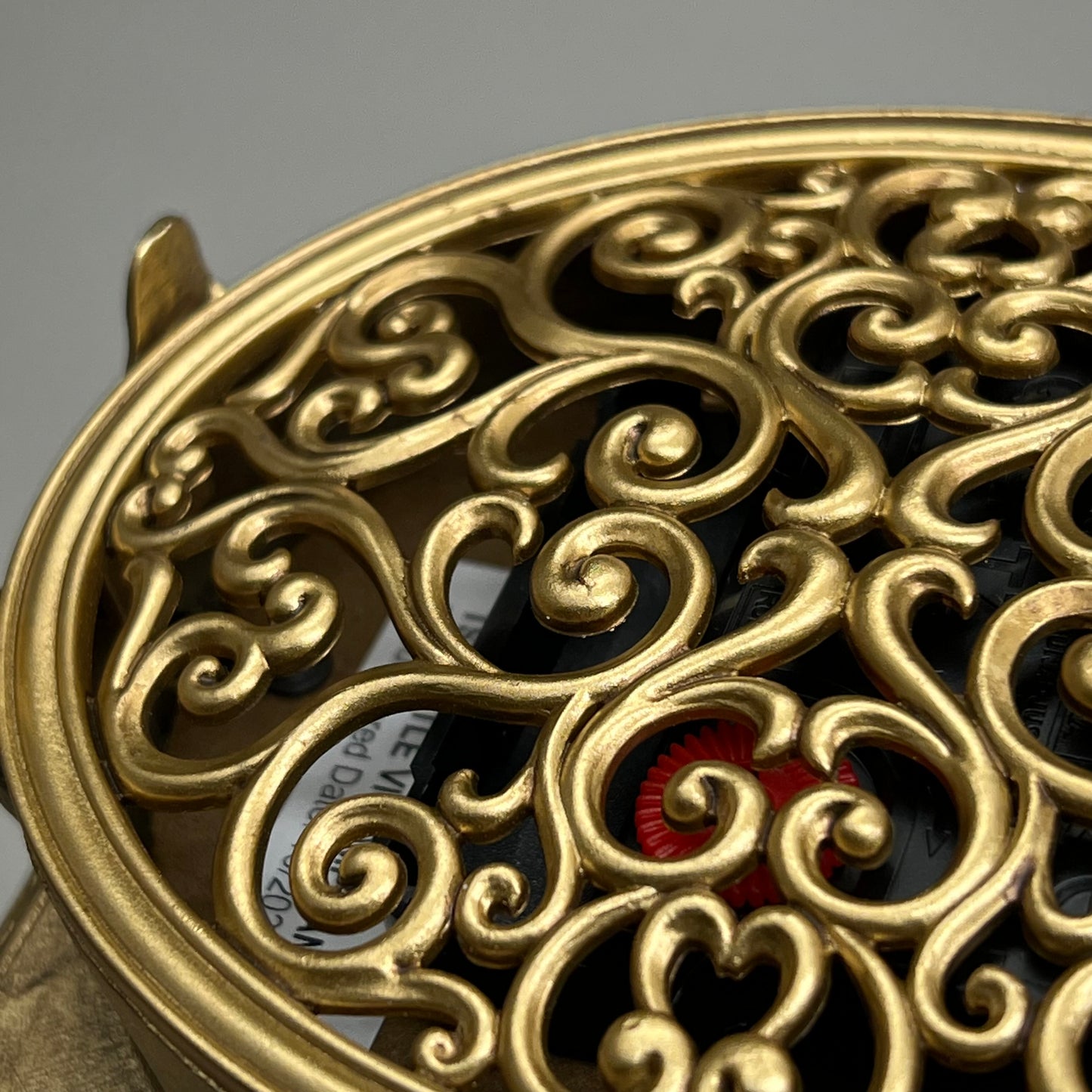 RAZ IMPORTS Antique Style Clock Home Decor 4.25"W x 6"H Gold 4527979