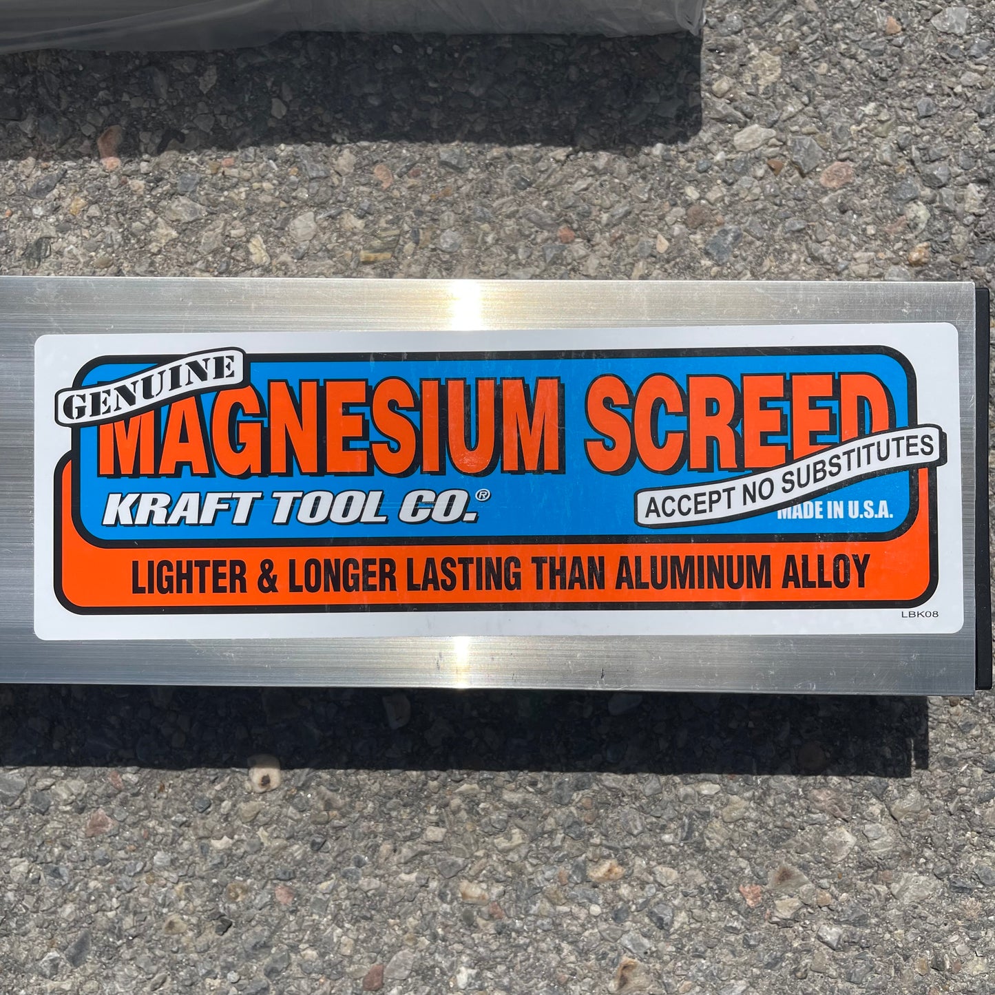 Z@ KRAFT TOOL CO. 16ft Magnesium Screed 192"x2"x4" CC416