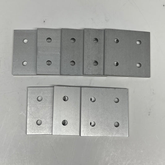 80/20 INC (8 PACK) 15 Series & Ready Tube 4 Hole Square Flat Plate Aluminum 4367