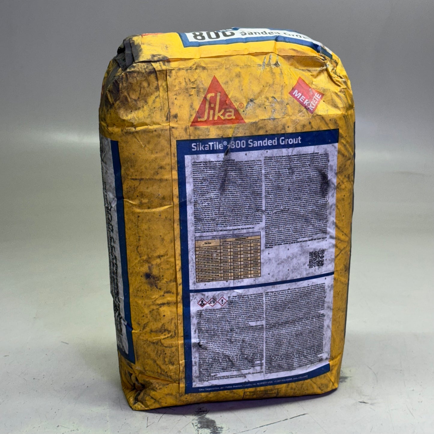 SIKA Sikatile 800 Sanded Grout Premium Black Color 25 Lbs Black 648718 (New Other)