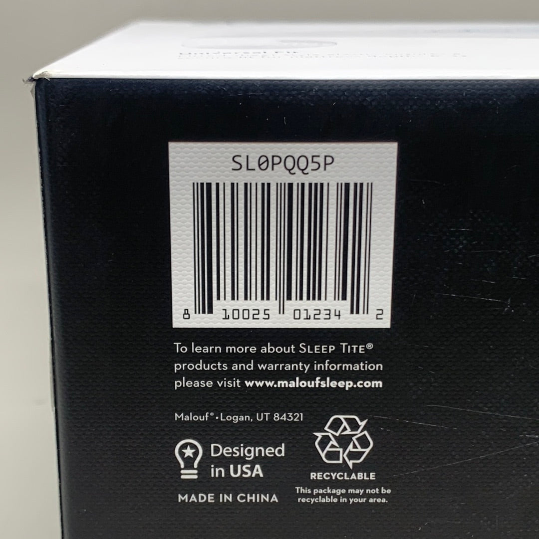 MALOUF SleepTite Five 5ided Smooth Mattress Protector Sz Queen 100 W